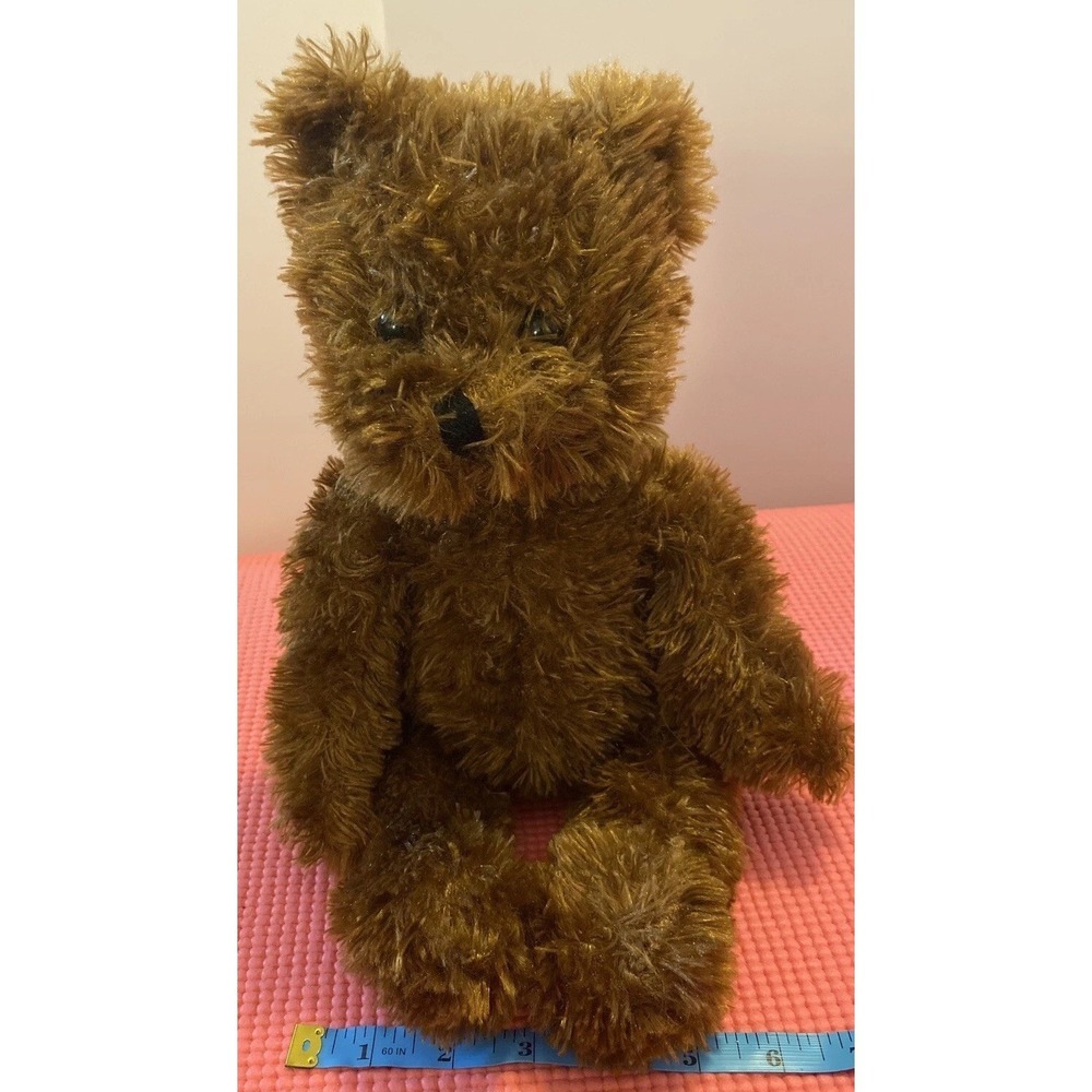 Steven Smith 14" Shaggy‎ Brown Teddy Bear Plush Toy Stuffed Animal